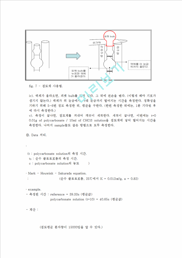 [화학실험 레포트 보고서] PC (Synthesis of Polycarbonate) manual   (10 )